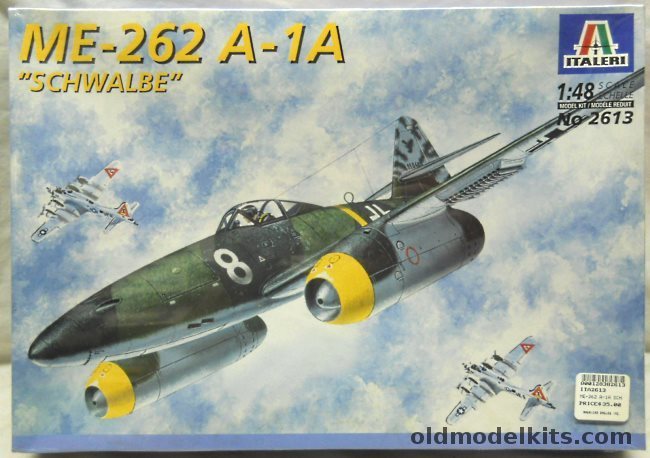 Italeri 1/48 Me-262 A-1A Schwalbe - 11/JG8 or 11/JG7, 2613 plastic model kit